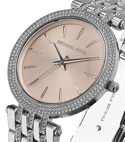 michael kors watch darci silver